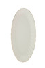Kütahya Porselen Bone Luz Altın File Kayık Tabak 24x17 CM Tekli BNLZF24KY20