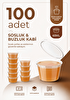 Mithra Life 60 ML Sızdırmaz Mini Saklama Kabı Sosluk Buzluk Kabı 100 Adet MIT1366