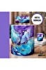 Ghostbastır Design Mor ve Mavi Kristal Kupa Bardak - 1 Adet K0619