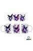 Ghostbastır Design Mor Kelebekler Kupa Bardak - 1 Adet K0333