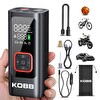 Kobb KB426 12V Şarjlı Li-ion 150 PSI Dijital Göstergeli Akıllı Lastik Şişirme Pompası - Powerbank - SOS - Led Lamba