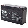 Orbus ORB6-12 6 Volt 12 Amper 6V 12A (150x50x94 MM) Kuru Akü - Üretim Yılı: 2024