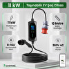 Cks Enerji Taşınabilir Şarj Cihazı 11 kW 3P-16A Tip-2 5x16A Fiş 380V AC Ev Tipi Dönüştürücü ve Çanta - 10 M