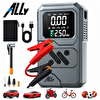 Ally 4'ü 1 Arada Jump Starter Lastik Şişirme Pompası ve Powerbank Özellikli Starter Siyah Akü Takviye Seti