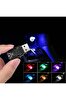 Mega Oto Market Disko 7 Renkli 12 Volt Dekoratif Işık Ev Araba Dış Mekan Uyumlu USB Mini Led Lamba