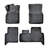 Rizline 3D Oto Paspas Siyah Renk Renault Scenic 2 2003 - 2009 ile Uyumlu