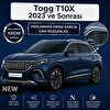 Mega Oto Market Togg T10X 2023 Ve Sonrası ile Uyumlu Paslanmaz Krom Akrilik Cam Rüzgarlığı