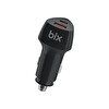 Bix BXACP52W 52.5W Çift Portlu Type-C ve USB-A Araç İçi Hızlı Şarj Cihazı Siyah