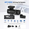 HP F499x 4K Araç İçi Ön ve Arka LCD Ekran Wi-fi Kamera (Distribütör Garantili)