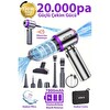 Ezere 7800 mAh Güçlendirilmiş Pil 20000 Pa Güçlü Portatif Vakumlu Kablosuz Üflemeli Mini Araç Süpürgesi