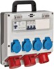Brennenstuhl IP44 Lisanslı Şantiye Kullanımına Uygun Duvar Tipi Sigorta Şalterli Güç Dağıtıcısı 4/16A - 3x LS 230V/16 A