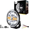 Hella Off-Road Valuefit Blade Led Uzun Far Krom 18W 9" Beyaz-Amber Işık 1FJ357199-031