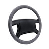 Mega Oto Market Oto Geçme Direksiyon Kılıfı Desenli Suni Deri Gri TEQ-012GR