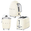 Smeg KLF03CREU Krem Kettle TSF01CREU 1x2 Ekmek Kızartma Makinesi ve CJF01CREU Narenciye Sıkacağı Seti