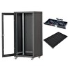 Setrack 19" 12U 600x600 Tekerlekli Rack Kabinet - Fan - Sabit Raf