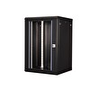 Lande - 18U 19" 600x600 MM Duvar Tipi Rack Kabinet - Siyah