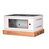 Lande - 4U 19" Cam Kapaklı Duvar Tipi Rack Kabinet Genişlik: 544 MM Derinlik: 400 MM Açık Gri (Demonte)