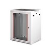 Lande - 18U 19" Duvar Tipi Rack Kabinet Genişlik: 600 MM Derinlik: 450 MM Açık Gri