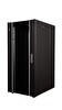 Lande Demonte 26U 600x800 Hyperline Dikili Tip Rack Kabinet Siyah Ön Cam Kapak Tekerlekli