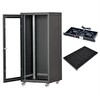 Setrack 19" 32U 600x600 Tekerlekli Rack Kabinet - Fan - Sabit Raf