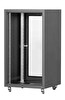 Setrack 19" 12U 600x600 4 Kapak Açılabilir Tekerlekli Camlı Rack Kabinet