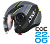 Axxis Metro S Techno B2 Gloss Gri Kask - L