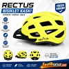 Rectus Y-48 Vizörlü LED Işıklı Sarı 58-61 CM Yetişkin Bisiklet Kaskı