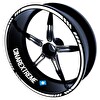 Çınar Extreme 4 Parçalı Kesikli Tasarımlı Süt Beyaz Jant Şeridi Sticker