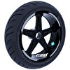 Çınar Extreme Double Stripe Tasarımlı Yaldızlı Gümüş Jant Şeridi Sticker