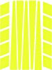 Çınar Extreme Şerit Şeklinde Floresan Sarı Sticker