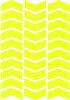 Çınar Extreme Ok Şeklinde Floresan Sarı Sticker