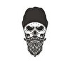 Çınar Extreme Beard Skull Sticker