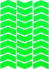 Çınar Extreme Ok Şeklinde Floresan Yeşil Sticker