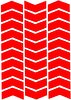 Çınar Extreme Ok Şeklinde Reflektif Kırmızı Sticker
