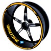 Çınar Extreme 4 Parçalı Kesikli Tasarımlı Taksi Sarısı Jant Şeridi Sticker