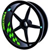 Çınar Extreme Gp Flag Damalı Floresan Yeşil İç Jant Şeridi Sticker