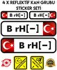 Çınar Extreme Tr B Rh - Reflektif Kan Grubu Seti Sticker