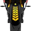 Çınar Extreme 2 Adet Sport Motosiklet Çamurluk Yaldızlı Gold Kask Sticker