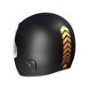 Çınar Extreme 2 Adet Sport Kask, Araba Ayna Taksi Sarısı Kask Sticker