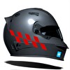 Çınar Extreme Bayrak Kırmızı Damalı Kask Motosiklet Sticker Takımı
