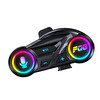 Çeşithane Y13 6.0 IPX6 FM Radyo RGB Işıklı Bluetooth Intercom Motosiklet Kask Kulaklığı