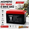 Monero 12V 14Ah Yatık E-Bike Aküsü 150 x 101 x 99 MM