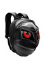 Zampago Sert Kasa USB Şarj Girişli Karbon Fiber LED Gözlü Akıllı Motosiklet Sırt Çantası