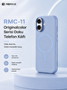 Remax RMC-11 Originalcolor Apple iPhone 17 MagSafe Uyumlu Metal Tuşlu Premium Kılıf Mavi