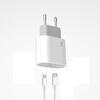 Başkenttekno C5L 20W PD Başlık Type-C to Lightning Şarj Kablosu Seti