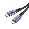 VegGieg 100W 5A USB 3.2 Gen2 20 Gbps 8K 60Hz Type-C Görüntü Şarj ve Data Kablosu 2 M