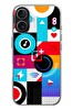Le Balvo iPhone 17 Uyumlu Teknoloji Çizgileri Baskılı Silikon Kılıf