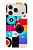 Le Balvo iPhone 17 Pro Uyumlu Teknoloji Çizgileri Baskılı Silikon Kılıf