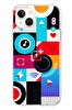 Le Balvo iPhone 13 - 14 Uyumlu Teknoloji Çizgileri Baskılı Silikon Kılıf