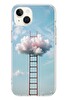 Le Balvo iPhone 13 - 14 Uyumlu Buluta Çıkan Merdiven Baskılı Silikon Kılıf